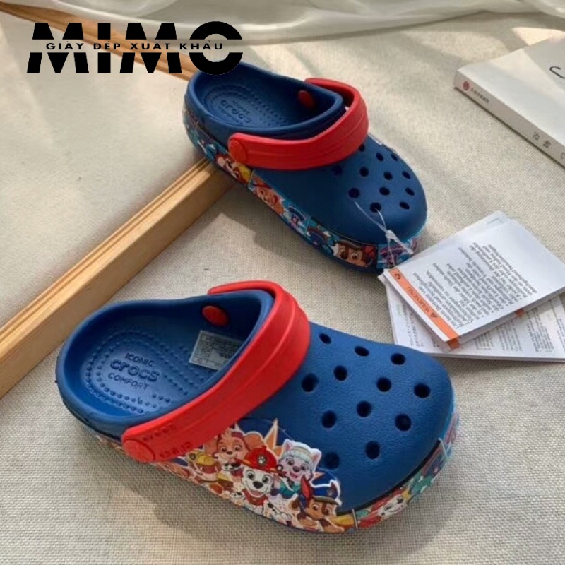 [Tặng 10 jibit] - Dép sục trẻ em in hình 3D chó cứu hộ siêu êm mềm nhẹ, bền đẹp, chống trơn trượt cho bé gái