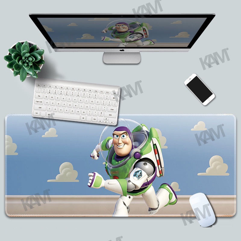 Kam Phim hoạt hình Đồ chơi Story Bàn di chuột lớn 800mmx300mm Bàn di chuột không thấm nước Tấm lót chuột Lotso dễ thương In HD Buzz Ánh sáng Năm văn phòng Bàn phím chuột Tấm trang trí phòng