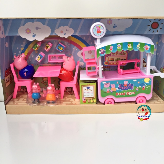 Xe đẩy bán đồ ăn nhanh của gia đình peppa pig