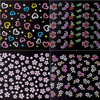 Set 30 hình dán móng tay
