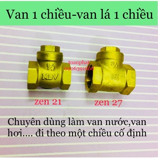 Van lá 1 chiều| van 1 chiều zen 21-27