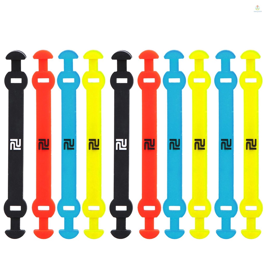 Set 10 Dây Silicone Đàn Hồi Giảm Sốc Quấn Vợt Tennis