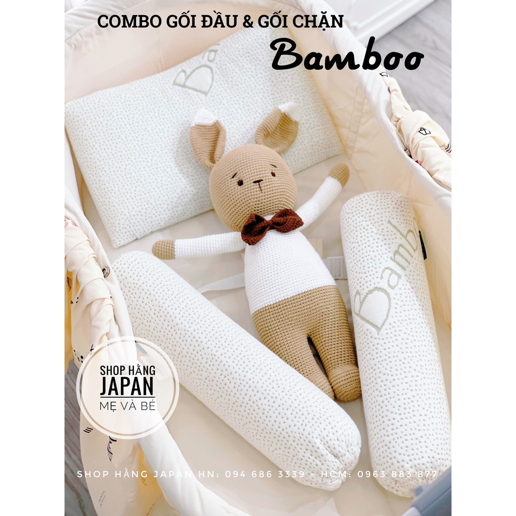 Gối ôm/gối đầu chống ngạt sợi tre cho bé Comfy Baby Organic