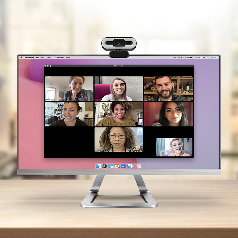 Webcam Hd 1080p Tích Hợp Micro Và Đèn Led Tự Động Lấy Nét Cho Máy Tính