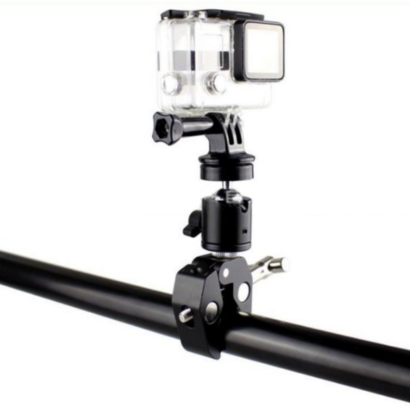 Kẹp kim loại cho gopro, máy ảnh, điện thoại