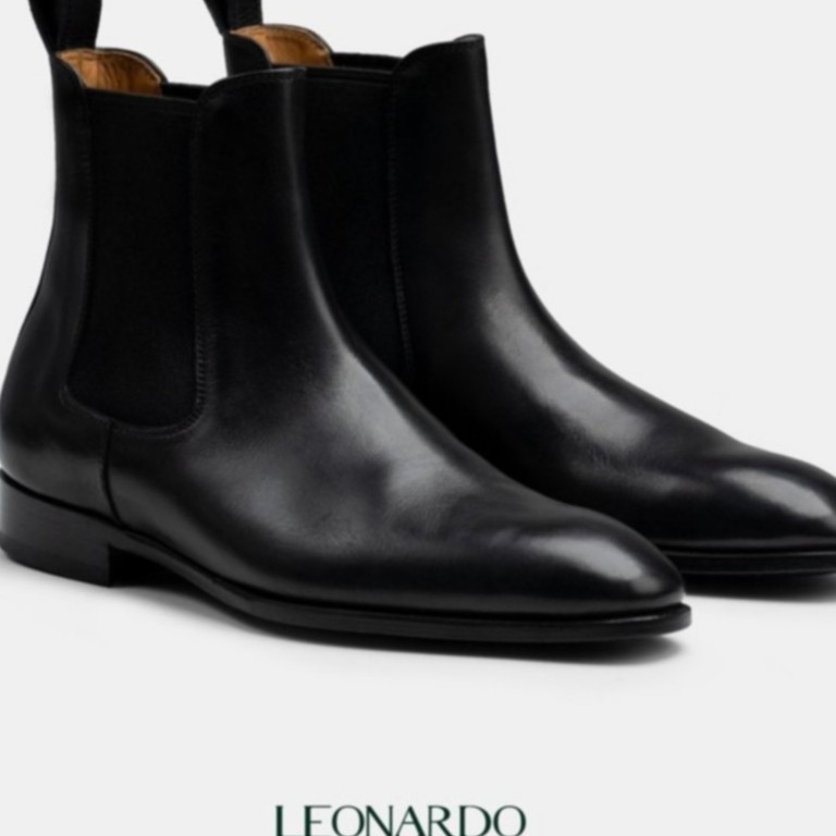 Giày da cao cổ kiểu dáng sang trọng Chelsea Boots thương hiệu Leonardo | BigBuy360 - bigbuy360.vn