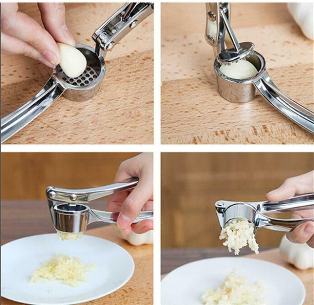 Dụng Cụ Nghiền Tỏi / Gừng / Rau Củ Cầm Tay Bằng Thép Không Gỉ Cho Nhà Bếp