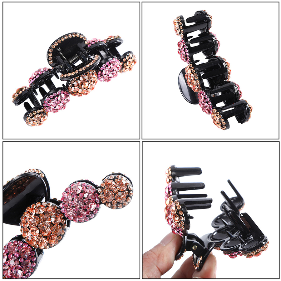 Kẹp Tóc Đính Đá Phong Cách Retro