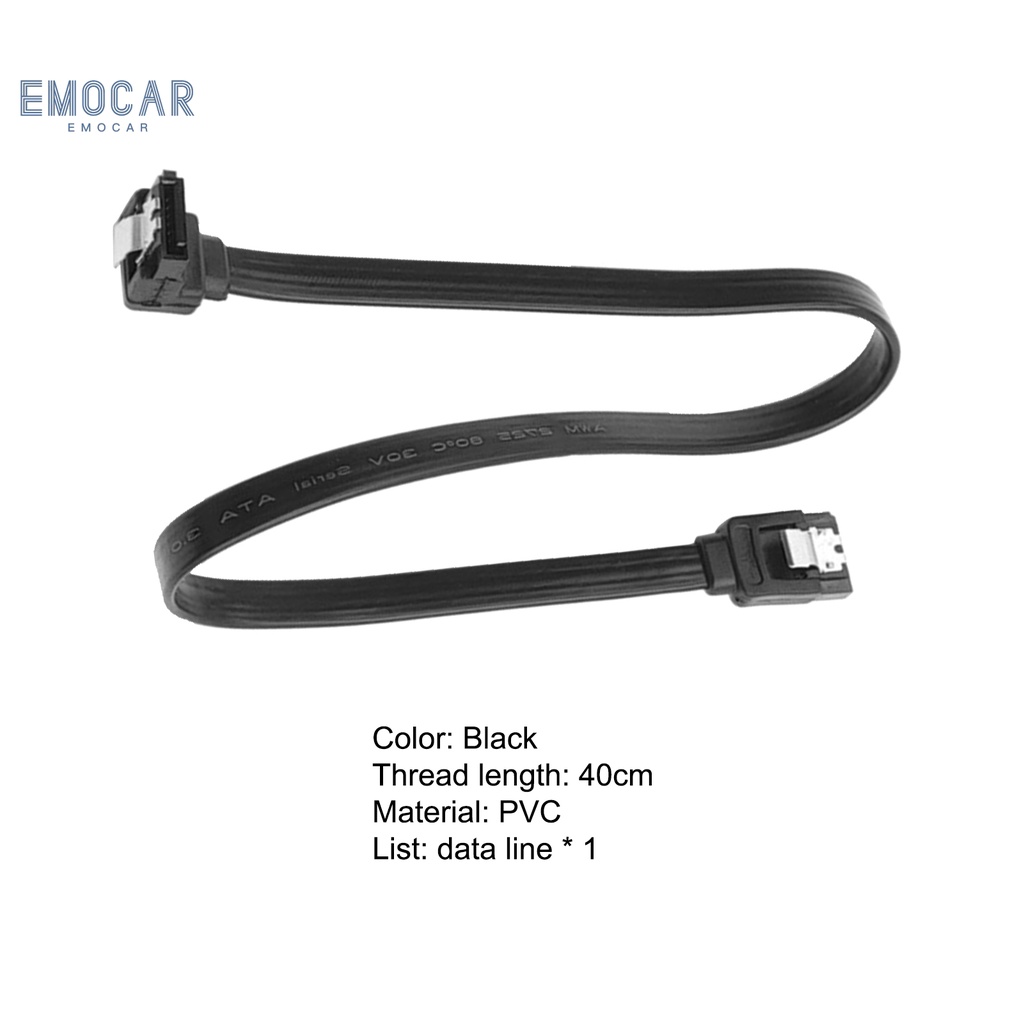 Cáp Chuyển Đổi Dữ Liệu Ổ Cứng Emocar Siêu Nhẹ 90 Độ Sata3.0 Chống Nhiễu Cho Ssd | BigBuy360 - bigbuy360.vn