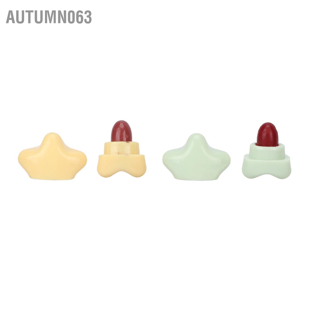 6 Cái Son Môi Mini Matte Dưỡng Ẩm Lâu Dài Không Dính Hình Ngôi Sao Xách Tay 1g Autumn063
