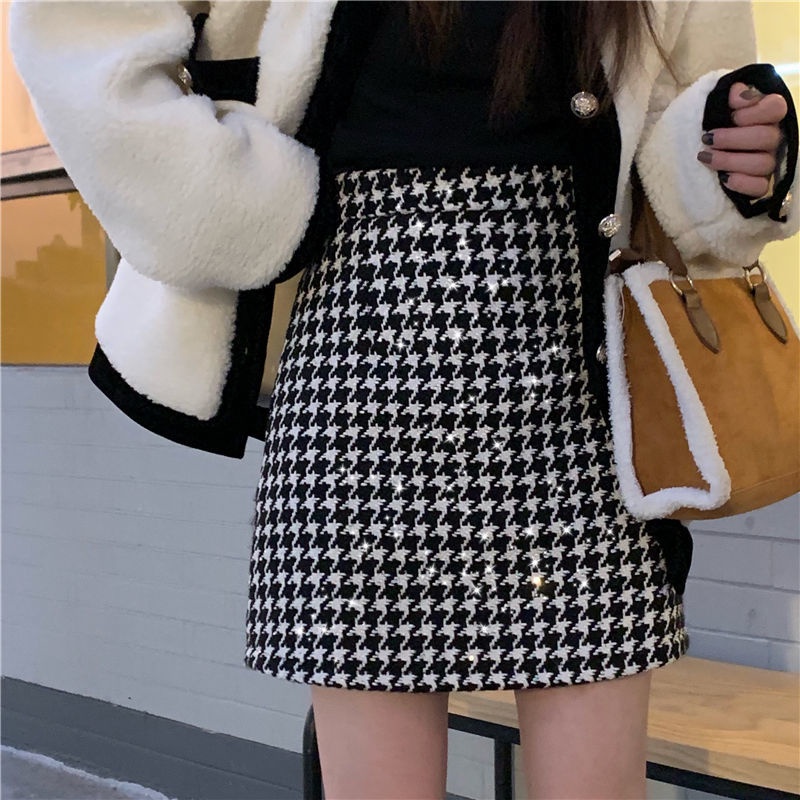 Chân váy chữ A lưng cao mới