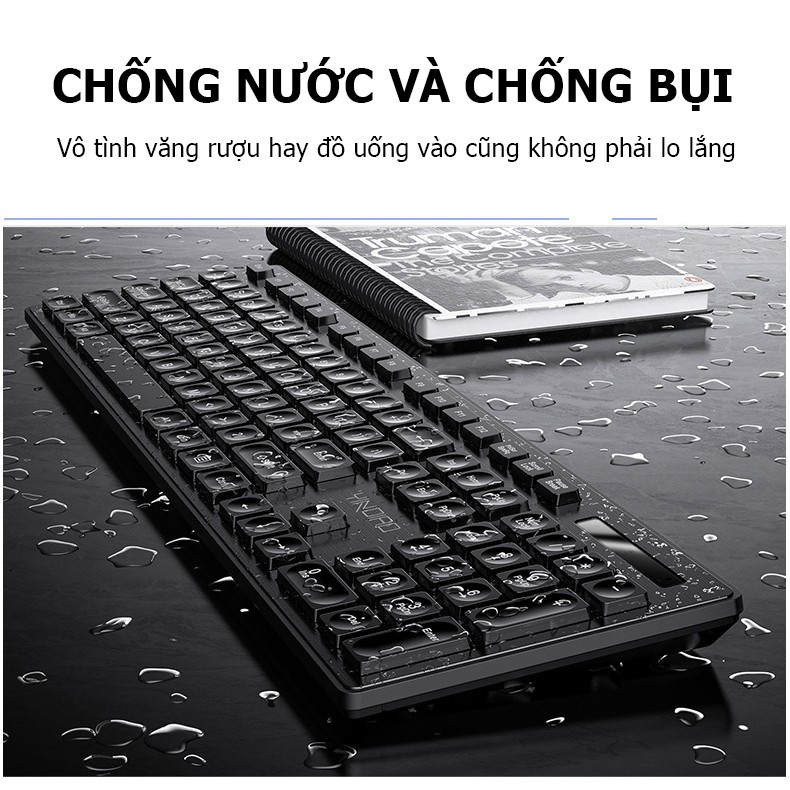 Bộ bàn phím và chuột không dây V3max kết nối ổn định, phản hồi cực nhanh, chế độ nghỉ thông minh