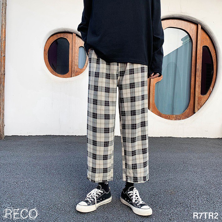 Quần vải nam nữ Hàn Quốc dáng rộng Trousers Loose R7TR2