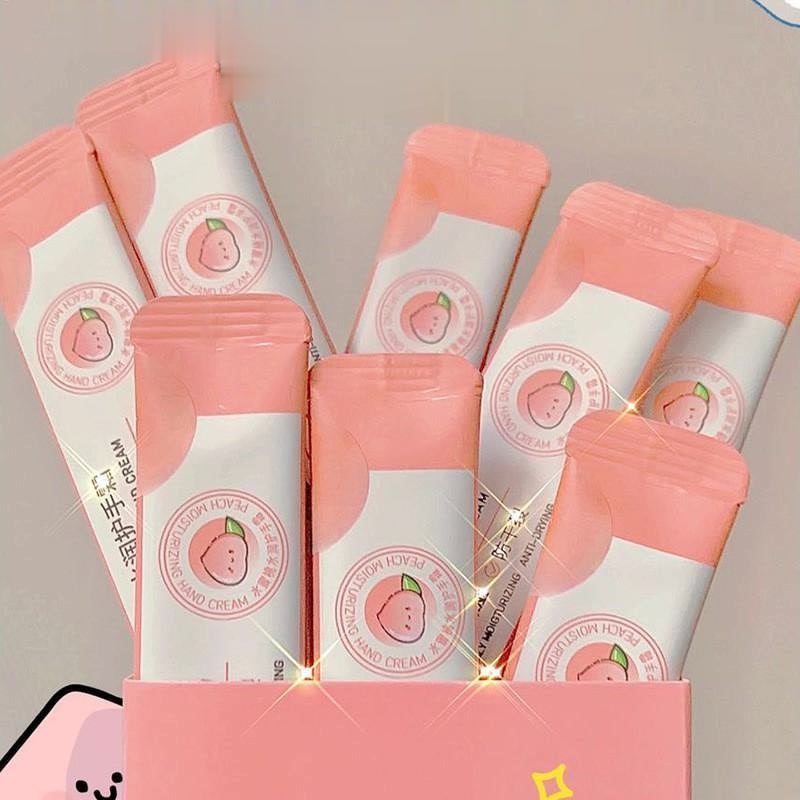 Mặt Nạ Kem Dưỡng Qise peach Hand Cream Ủ Tay TRẮNG DA CHỐNG LÃO HÓA GIẢM NHĂN VÙNG TAY