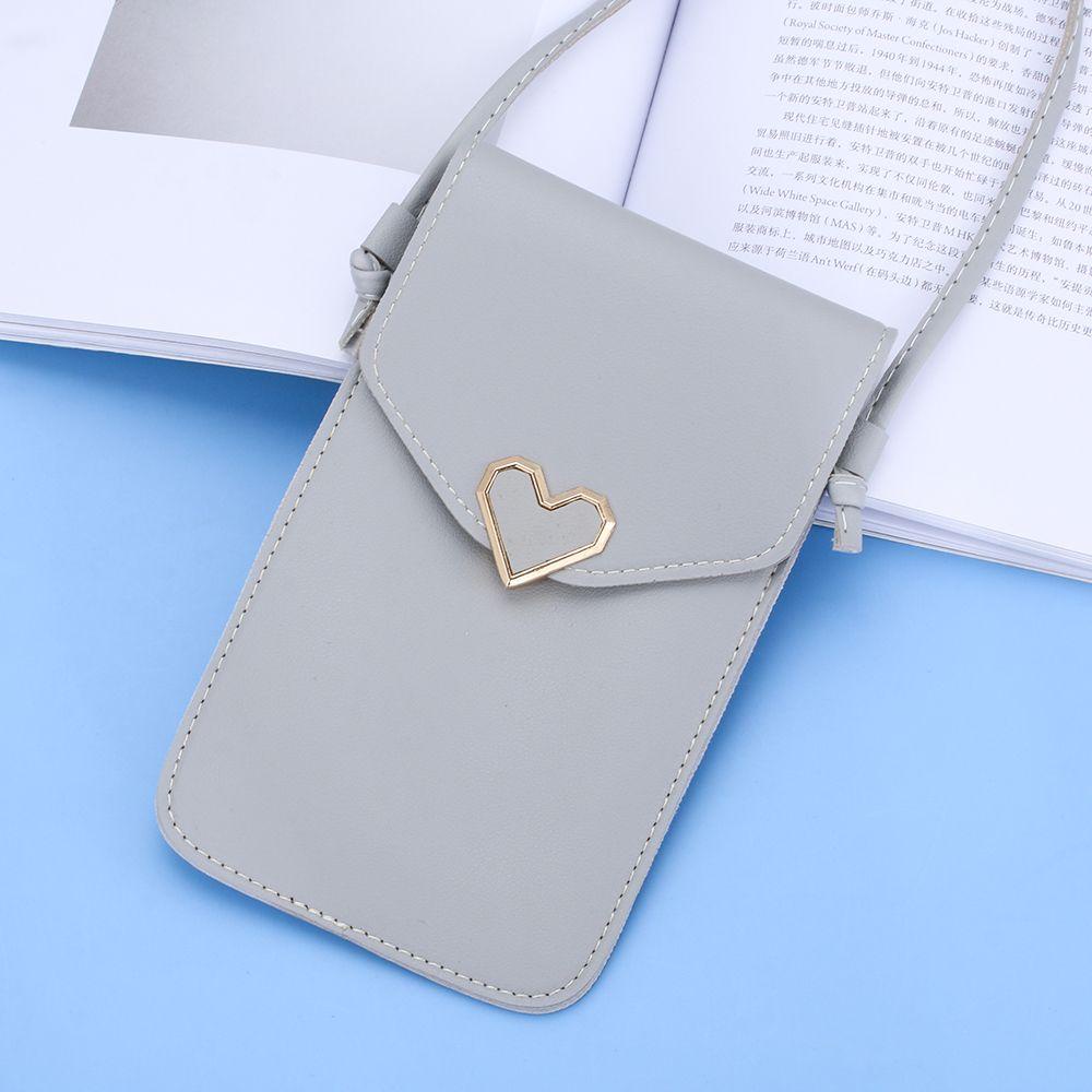 BTLIMER Mobile Túi Đeo Chéo Da PU Trong Suốt Đựng Điện Thoại Thời Trang Cá Tính