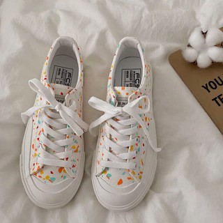 Giày ulzzang đế cao cổ thấp vẩy sơn nhiều màu