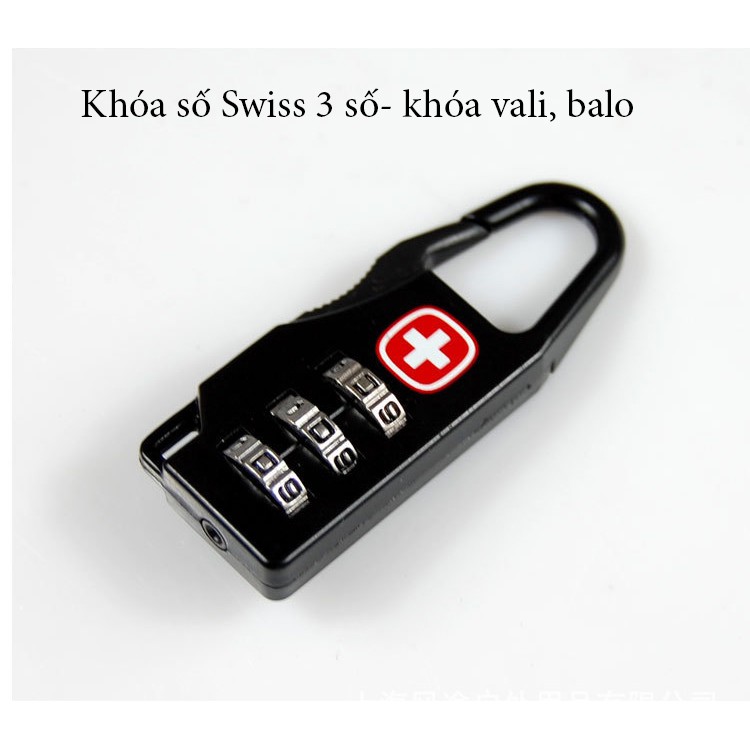 Khóa số khóa vali balo Swiss 3 số