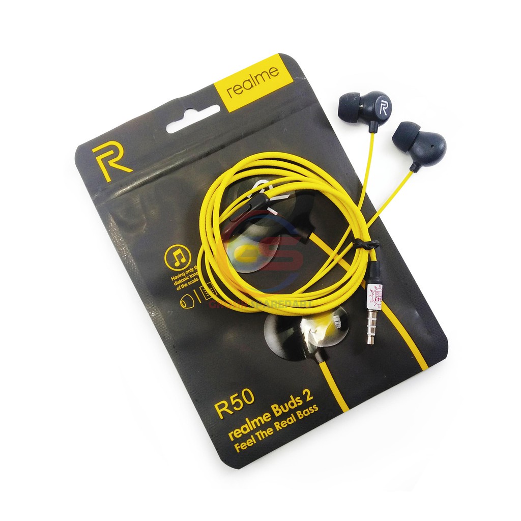 Tai Nghe In-Ear Oppo Realme R50 Ban Đầu Tai Nghe Dây Từ Dệt Giao Diện 3.5 Mm