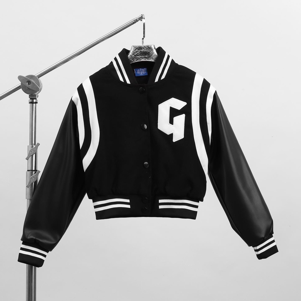 Áo Khoác Croptop Nữ Nỉ Form Rộng Gonz - S1