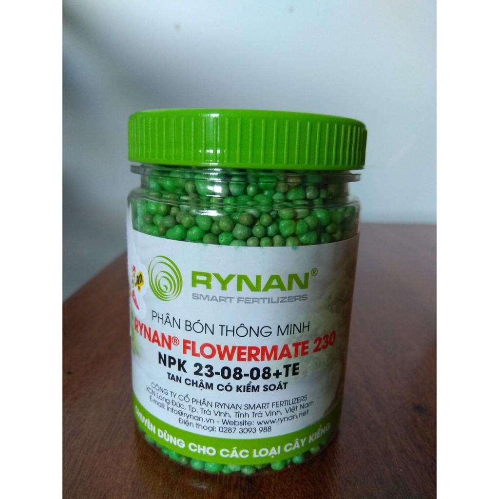 Phân bón thông minh rynan Flowermate 230 NPK 23-08-08+TE - chai 150 gram