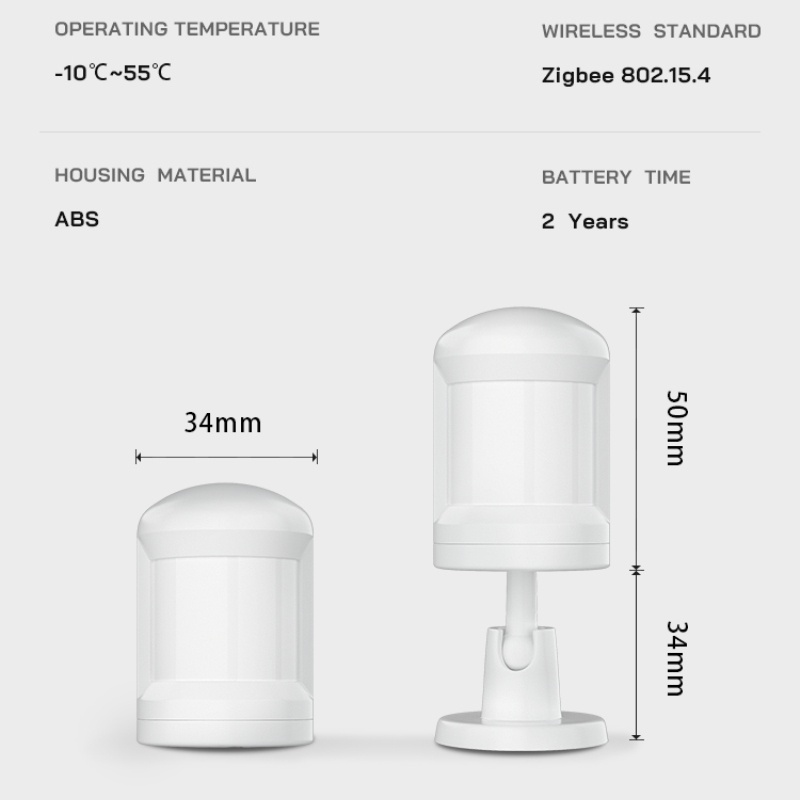 Tuya Cảm biến chuyển động thông minh ZigBee PIR Hồng ngoại phát hiện cơ thể con người Cảm biến hiện diện trong nhà thông minh Hỗ trợ Alexa Google Smart Life