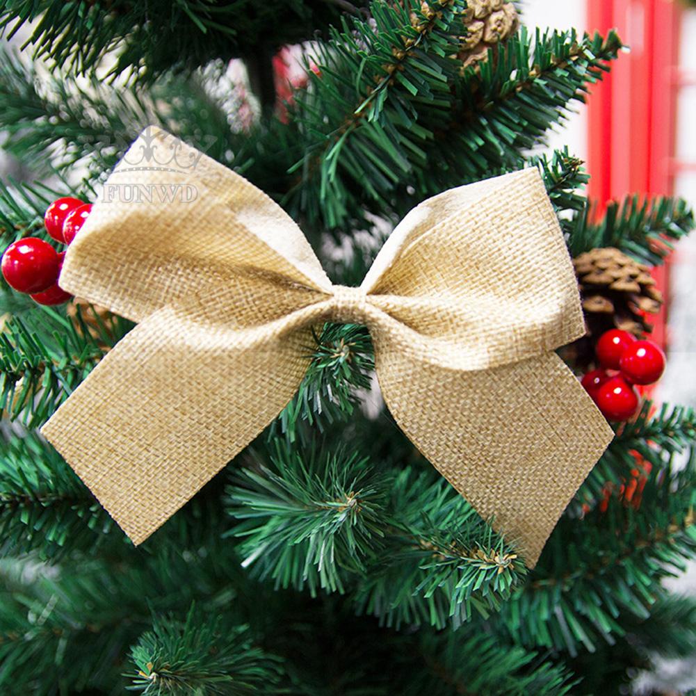 Set 6 Nơ Đính Trang Trí Cây Thông Noel