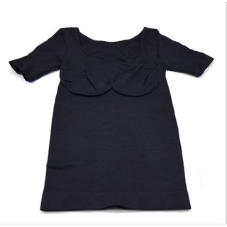 Áo gen định hình body tay ngắn dáng dài dáng basic