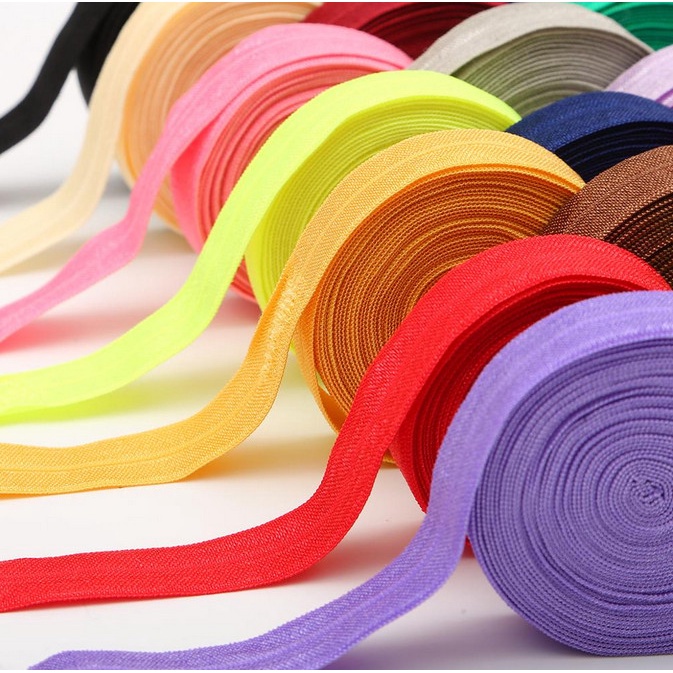 Dây ruy băng co giãn nhiều màu sắc 5 Yards 5/8&quot; 15mm