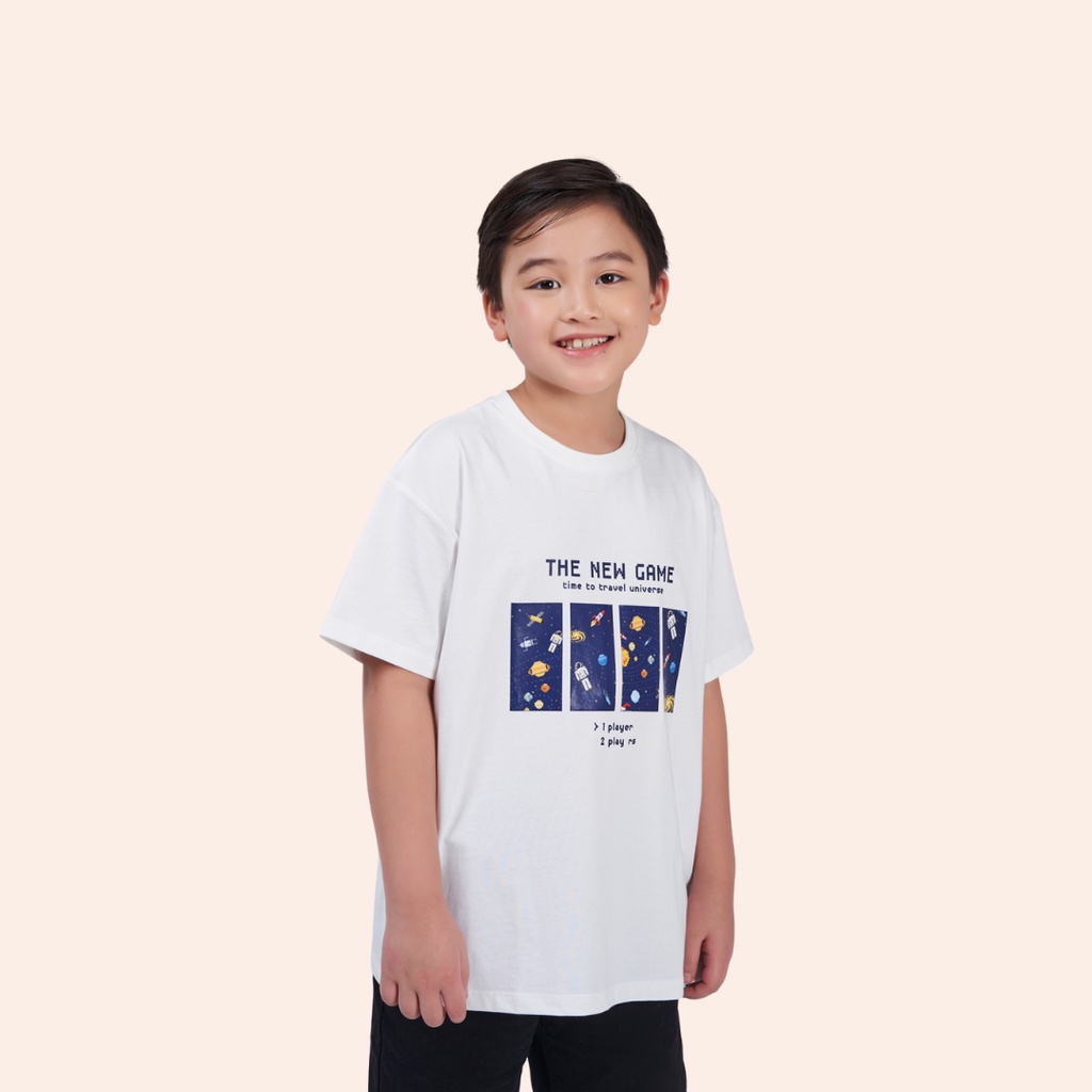 Áo thun trẻ em YODY vải cotton compact mêm mịn, thoáng mát in hình dễ thương TSK5215