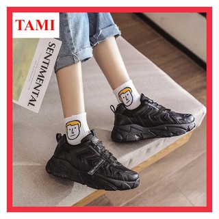(FREESHIP)Giày sneaker nữ  thể thao độn đế chính hãng hàng hiệu cao cấp TAMI-AD0043