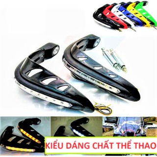 BỘ 2 GÙ CHỐNG ĐỖ BẢO VỆ TAY LÁI XE MÁY CÓ ĐÈN LED CỰC CHẤT ĐỒ CHƠI XE MÁY
