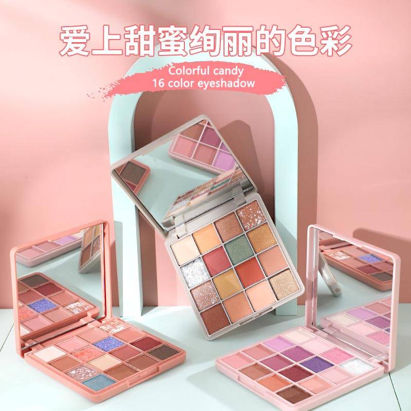 [Hàng mới về] Bảng Phấn Mắt Lameila 16 Màu Ánh Ngọc Trai Lấp Lánh