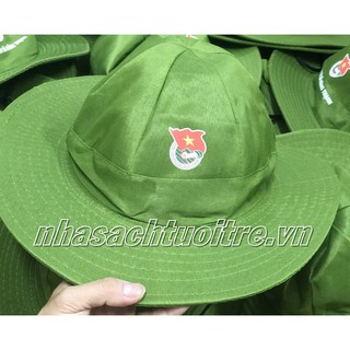 Set 2 Nón Tai Bèo In Logo Đoàn - Hội - Vải Dù