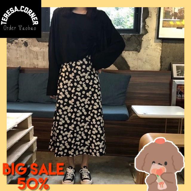 [SẴN] CHÂN VÁY HOA CÚC HOẠ MI DỄ THƯƠNG TAOBAO MÙA HÈ | BigBuy360 - bigbuy360.vn