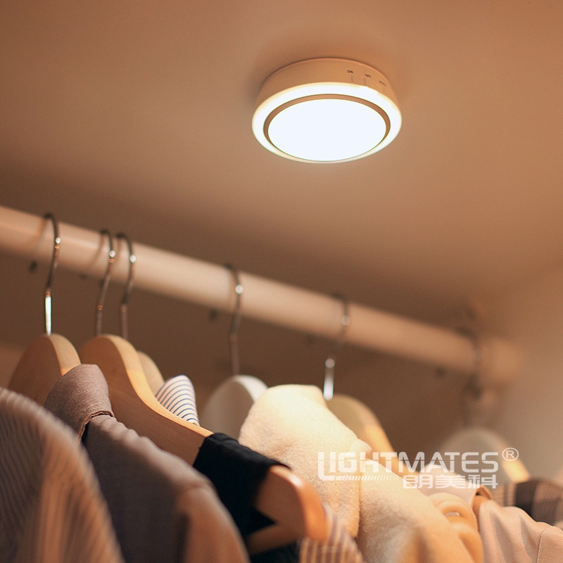 Rechargeable Smart Cabinet Light, Hallway Emergency Night light, Wireless Remote Control Lamp with USB