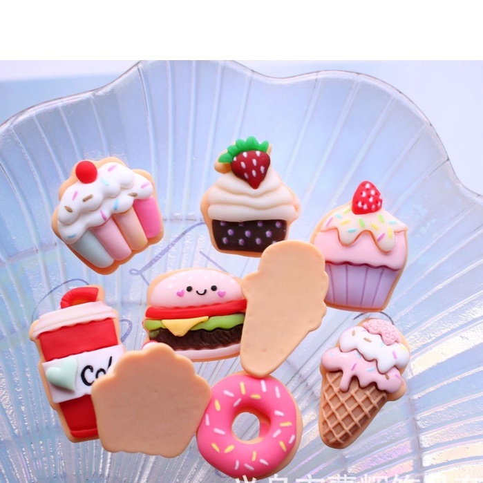 Charm  slime/ Dụng Cụ Charm Trang Trí  Hình Món Ăn