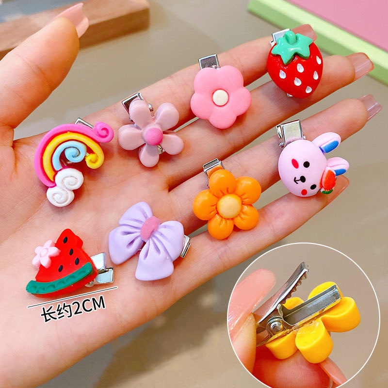Kẹp Tóc Hình Hoa/Trái Cây Dễ Thương Cho Bé Gái
