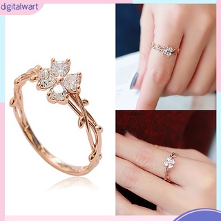 Nhẫn đeo tay kim loại đính đá màu thanh lịch cho nữ