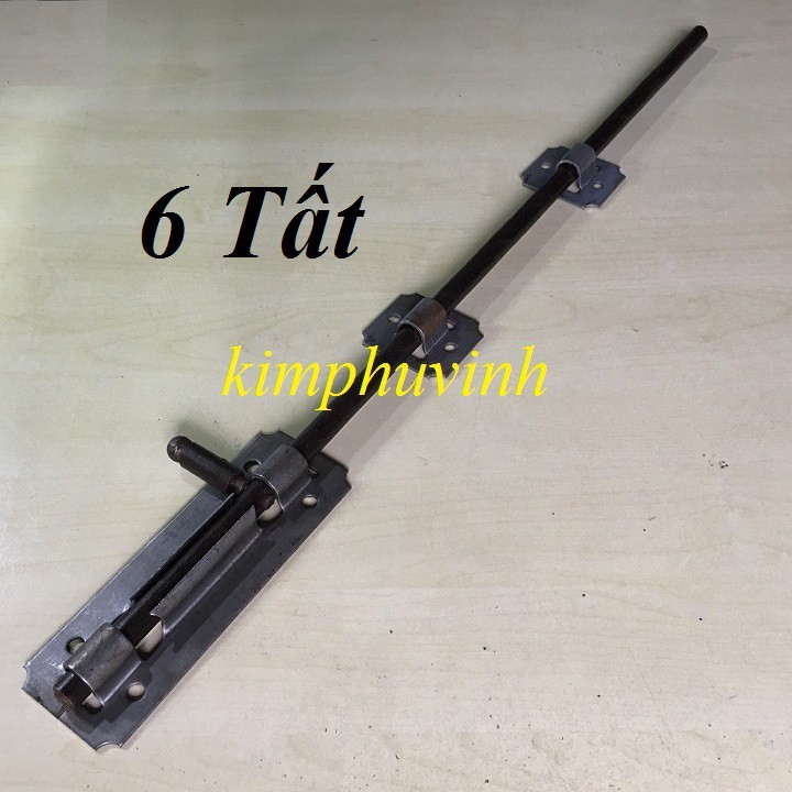 01 BỘ  6 TẤT - CHỐT CỬA SẮT  - CHỐT ĐỨNG - CHỐT CỮA GỖ 60CM