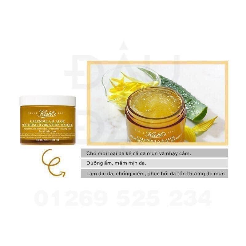 Mặt Nạ Hoa Cúc Calendula & Aloe Soothing Hydration Masque #Kiehls mini