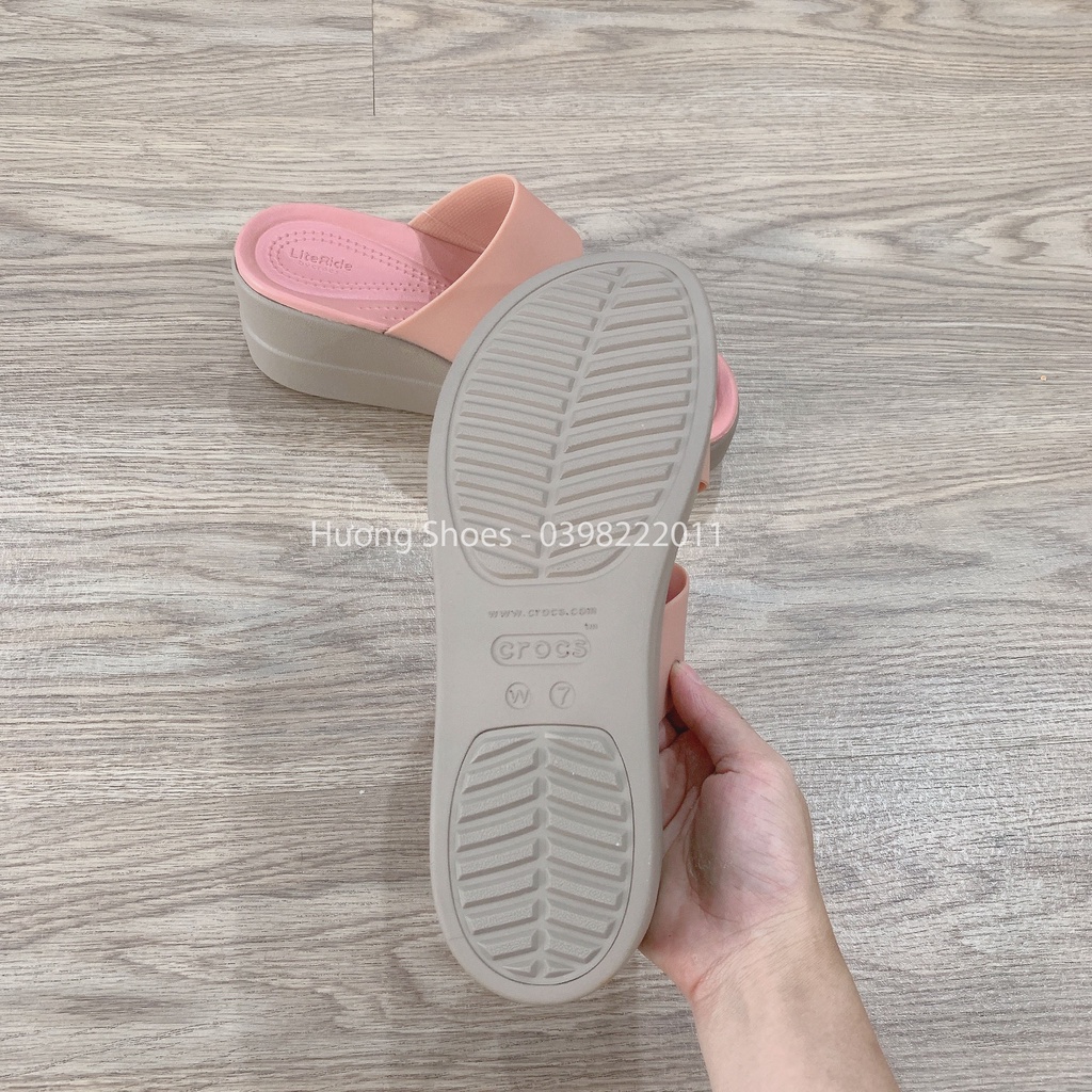 Dép lê quai ngang 7p Brooklyn màu hồng êm mềm nhẹ. đế ma sát cho nữ