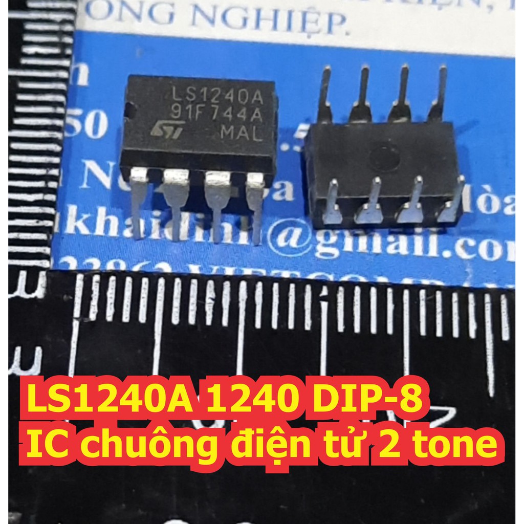 3 con LS1240A 1240 DIP-8 IC chuông điện tử 2 tone kde7228