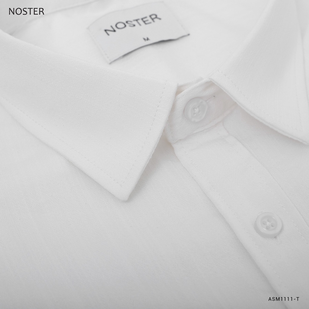 Áo sơ mi nam dài tay basic, chất vải dầy dặn, phom dáng đẹp - Thương hiệu NOSTER mã ASM1111