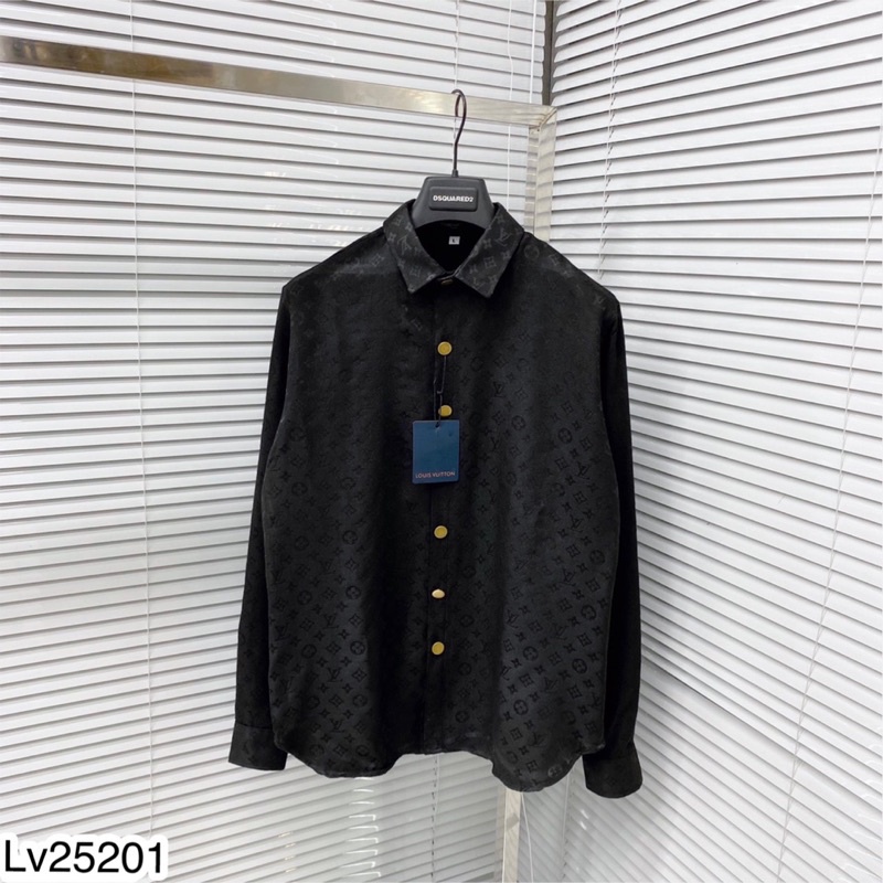 Áo Sơ Mi Nam Cúc Đồng LV Chất Bò Đủ Màu-Sơ Mi Nam Cao Cấp Hàng SPF