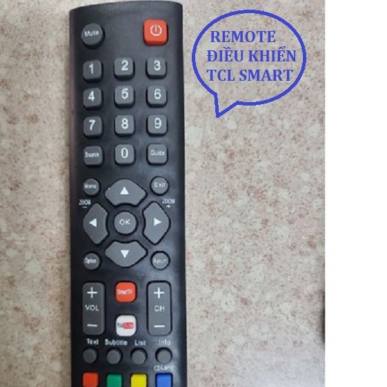 REMOTE ĐIỀU KHIỂN TIVI TCL mODEL TC97 - REMOTE TIVI TCL CÓ YOUTUBE ngắn, BẢO HÀNH ĐỔIMỚI