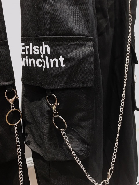 [Mã FAXANH55 giảm 10K đơn 50K] Unisex Quần Jogger Nam Nữ Túi Hộp Nắp Thêu Phối Dây Xích Vải Kaki Cao Cấp | BigBuy360 - bigbuy360.vn