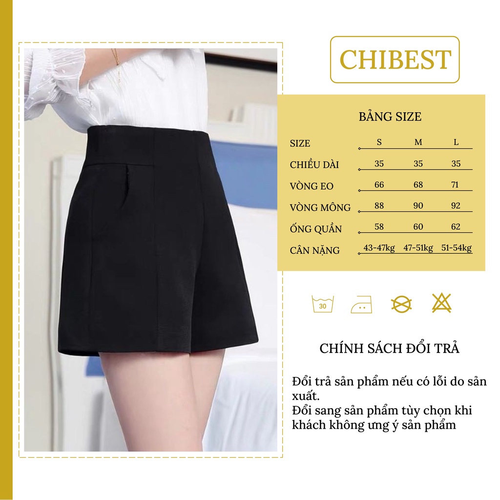Quần short nữ TM khóa sau form siêu siêu đẹp CHIBEST YQB27