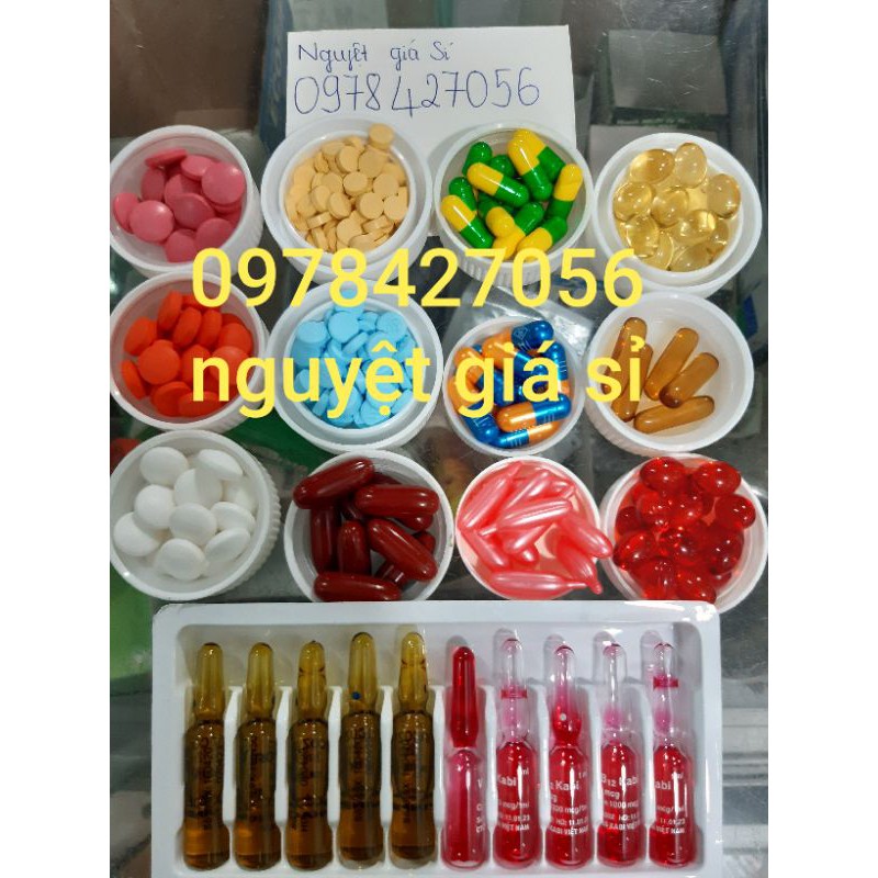 Lẻ 1 viên kích trắng trộn kem nhiều màu
