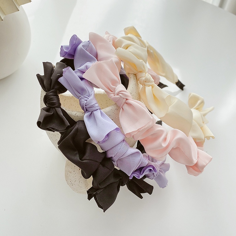 Cài tóc vải lụa satin màu sắc nổi bật mang không dễ bị trượt khi rửa mặt