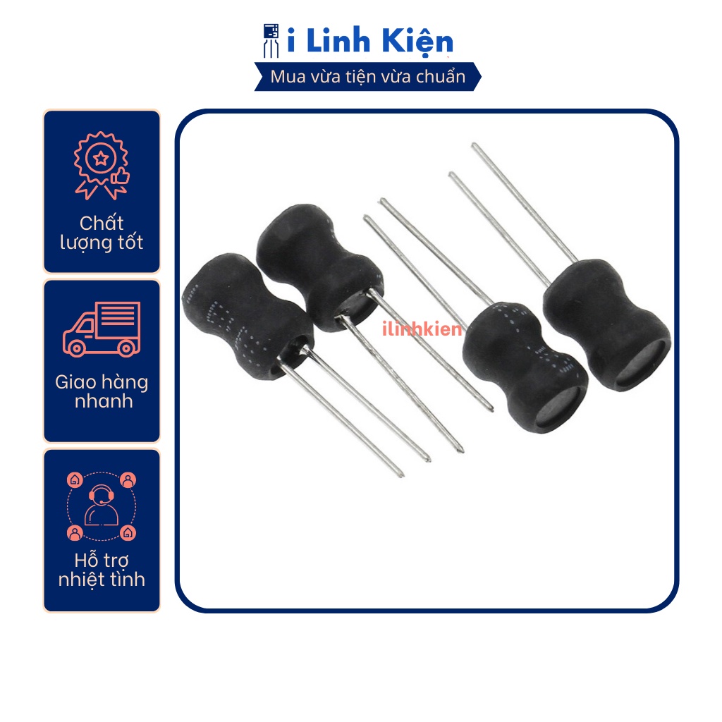 Cuộn Cảm Cắm 0608 từ 3.3uH-10mH 6x8mm